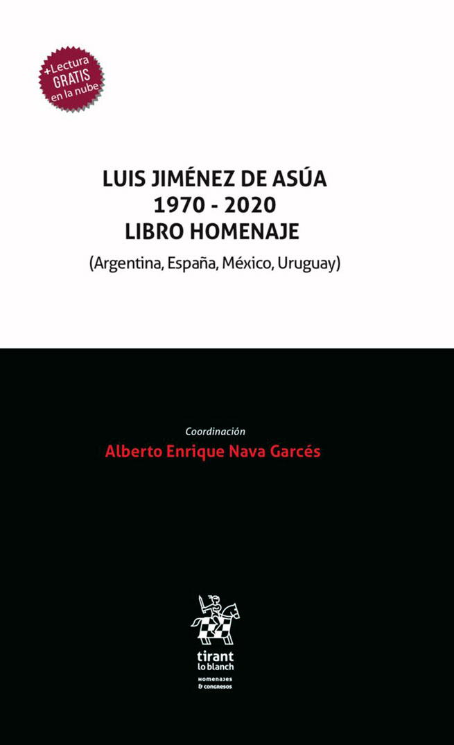 Luis Jiménez de Asúa 1970 - 2020 Libro Homenaje