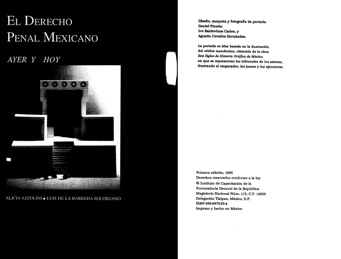 El Derecho Penal Mexicano ayer y hoyPGR
