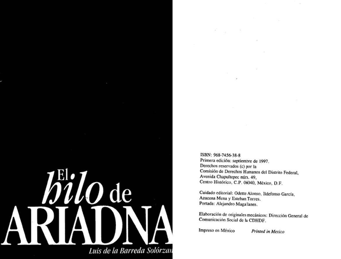 El hilo de Ariadna. CDHDF