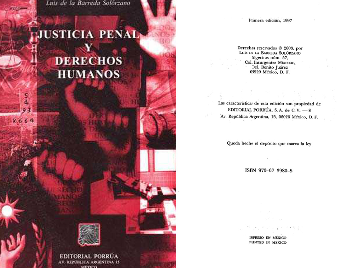 Justicia Penal y Derechos Humanos Porrúa