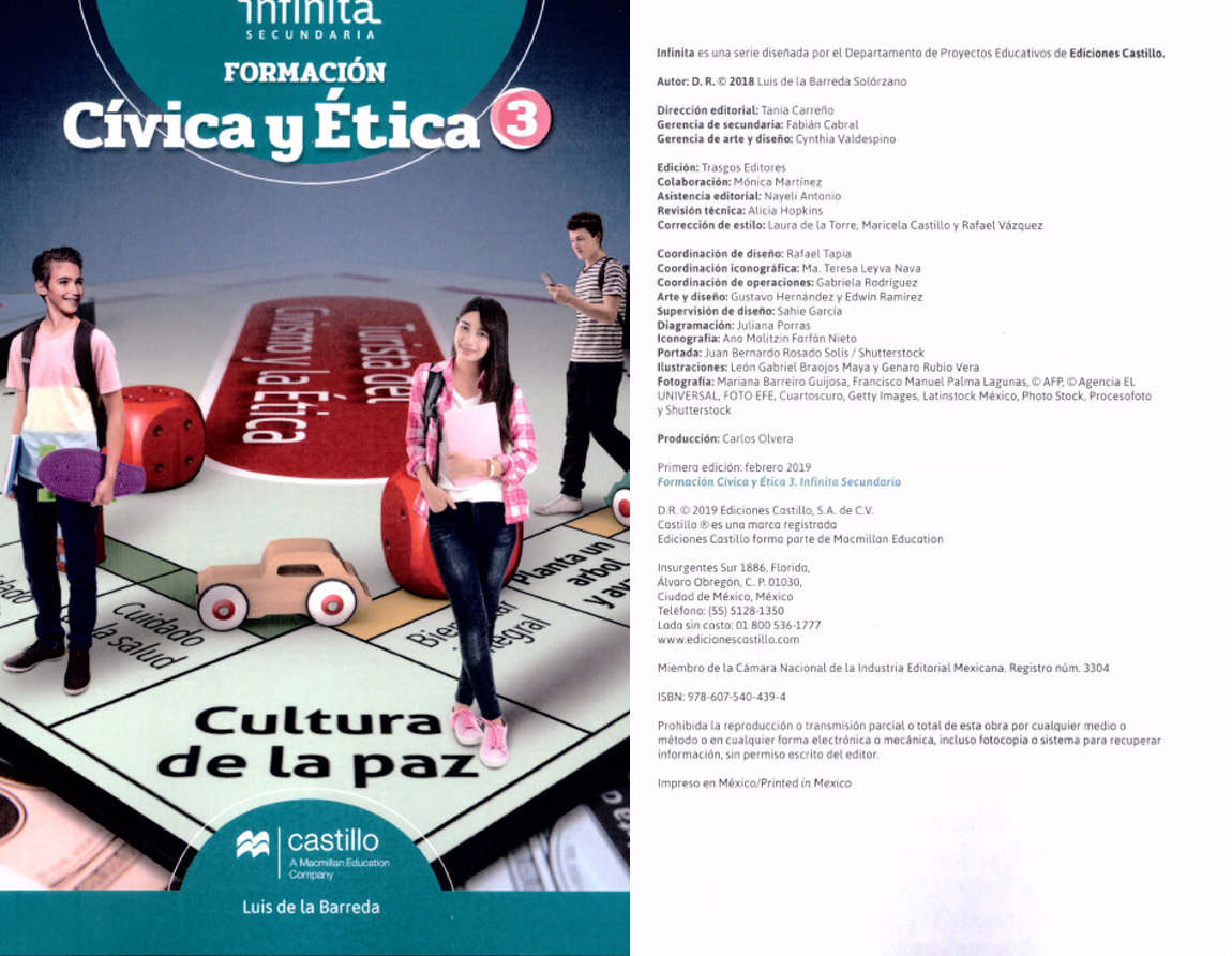 Educación cívica y ética 3 Ediciones Castillo
